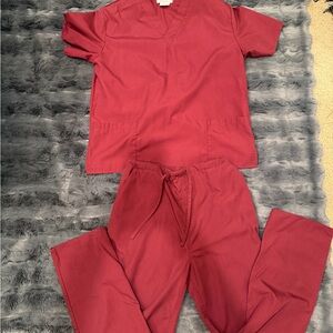 Natural Uniforms Scrub Set | Women’s Size Small | Maroon